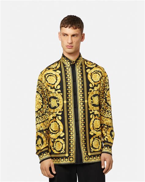 camisas versace de seda|Camisas de sastrería hombre .